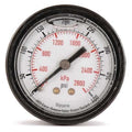 Pressure Gauge, Commercial, 0 to 30 psi, 2 in Dial, Acrylic Lens, 1/4 in MNPT, Plastic, Black