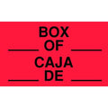 Shipping Labels, 3 In. H, Black/Red, PK50