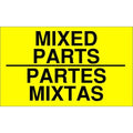 Shipping Labels, Black, Red/Yellow, PK500