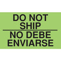 Shipping Labels, Black/Green, 5 In. W, PK50