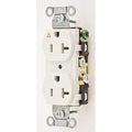 Straight Blade Receptacle, 5-20R, 20 A, 125V AC, 2 Pole, 3 Wire, Flush Mount, Isolated Ground