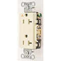 Straight Blade Receptacle, 5-20R, 20 A, 125V AC, 2 Pole, 3 Wire, Flush Mount, Isolated Ground