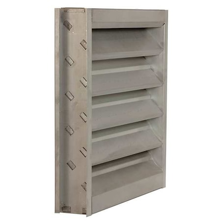 Louver, Wall Opening 24x24In, Galvannealed