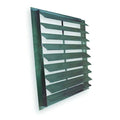 18 in 21"H-W 6.5"L Extrd Alu Backdraft Dampr, 18-1/2 in x 18-1/2 in, Aluminum