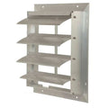 16 in 19""H-W 6.5""L Extrd Alu Backdraft Dampr, 16-1/2 in x 16-1/2 in, Aluminum