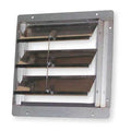18 in 21"H-W 5 1/4"L SS Backdraft Dampr, 18-1/2 in x 18-1/2 in, Stainless Steel