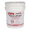 Interior/Exterior Paint, Satin, Water Base, White, 5 gal