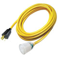 SJTOW Extension Cord, 10 AWG 1 Outlet, L5-20R, Yellow, PVC, L5-20P, 50ft