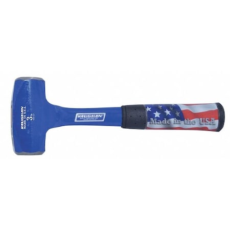 Hand Drilling Hammer, Steel, 3 Lb