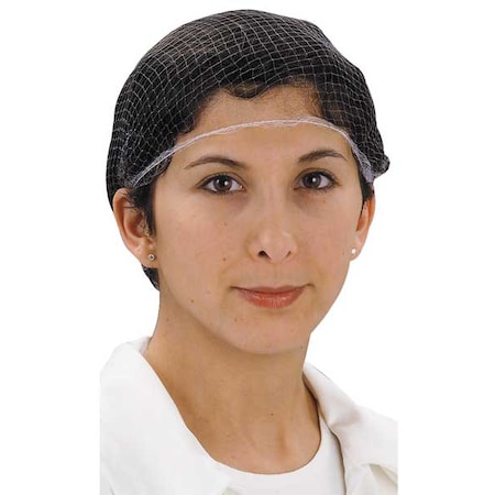 Hairnet, Nylon, 26 in Dia., Brown, L, 144 PK