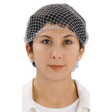 Hairnet, Heavyweight Nylon, 26 in Dia., White, S, 144 PK