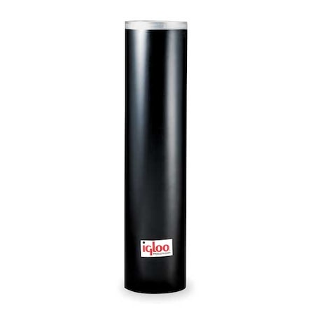 Cup Dispenser, Blk, 250-7 to 8oz Cone Cups