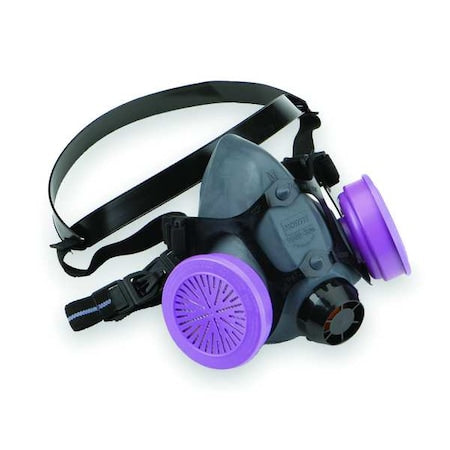 Half Mask Respirator, 5500 Series, Elastomer, Threaded, Size L, Does Not Include Cartridges