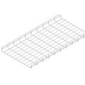 Wire Mesh Cable Tray, 95 lb Capacity, Steel, Zinc Plated