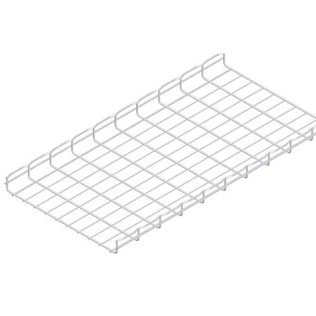 Wire Mesh Cable Tray, 95 lb Capacity, Steel, Zinc Plated
