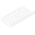 Wire Mesh Cable Tray, 129 lb Capacity, Steel, Zinc Plated