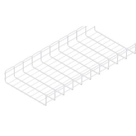 Wire Mesh Cable Tray, 129 lb Capacity, Steel, Zinc Plated