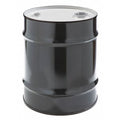 Closed Head Transport Drum, Steel, 10 gal, Unlined, Black