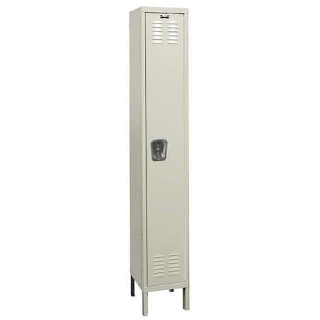 Wardrobe Locker, 12 in W, 12 in D, 66 in H, (1) Tier, (1) Wide, Tan