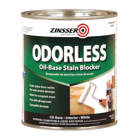 Primer/Sealer Stain Killer, White, 1 qt.