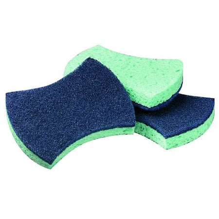 Scotch-Brite Scrubber Sponge, 2-7/8" L, 4-1/2"W, PK20
