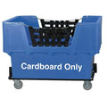 Matl Handling Cart, Cardboard Only, Blue
