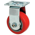 Rigid Plate Castr, Polyurthan, 4 in, 600 lb