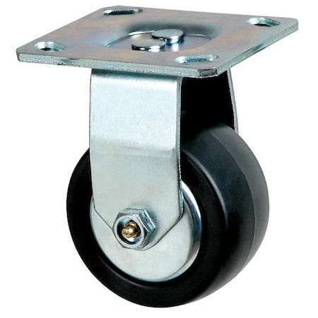 Rigd Plat Castr, Polyolefin, 4 in., 600 lb.