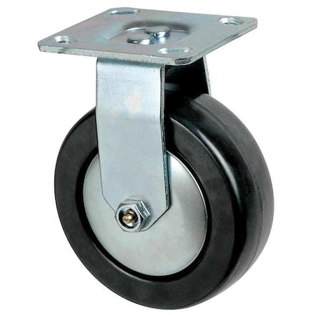 Rigid Plate Castr, Phenolic, 4 in., 600 lb.