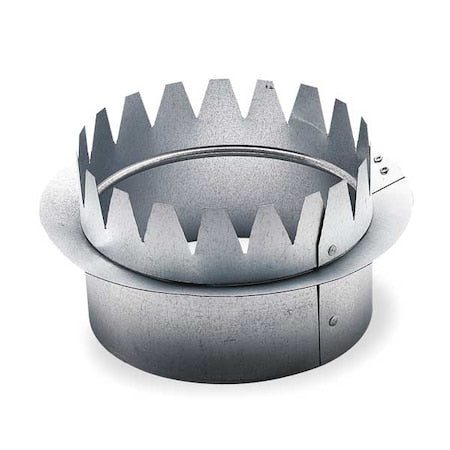 Snap On Collar, Round, Galvanized Steel