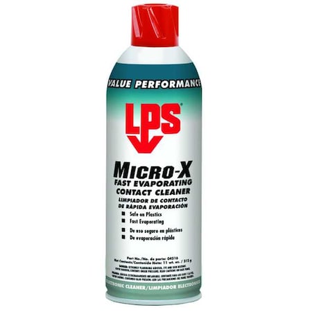 Contact Cleaner, Aerosol Spray Can, 11 oz, Liquid