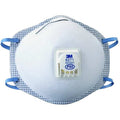 Particulate Respirator, P95, Cool Flow Valve, Molded, Non-Adj. Dual Straps, Metal Nose Clip, M, PK10