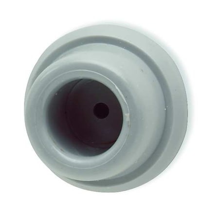 Concave Door Stop, Rubber, Gray, 1-7/8"H x 5/8"W
