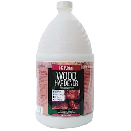 Wood Hardener 128 oz Size, Bottle Milky White PC-Petrifier