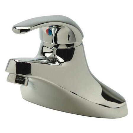 Bathroom Faucet Standard Spout, Chrome, 2 Holes, Lever Handle