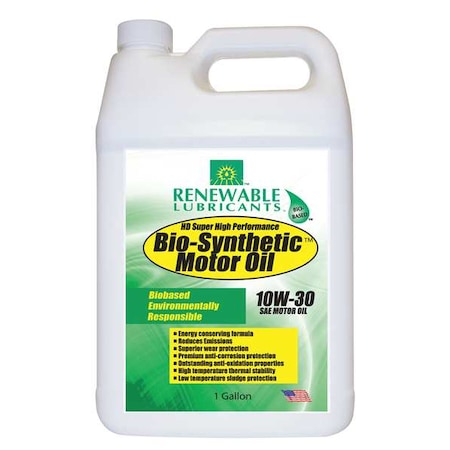 Engine Oil, 10W-30, Bio-Synthetic, 1 Gal.