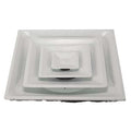 6 to 12 in Square 3 Cone Diffuser, White