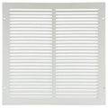 Ceiling/Wall Return Air Grille, 14 in W x 14 in H Opening, 540cfm, White, Steel, 1 Way, Surface Mount
