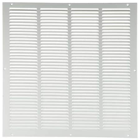 Ceiling/Wall Return Air Grille, 20 in W x 20 in H Opening, 1086cfm, White, Steel, One-Way, Surface