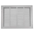 Ceiling/Wall Filtered Return Air Grille, 20 in W x 30 in H Opening, 1, 620cfm, White, Steel, One-Way