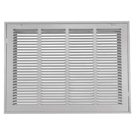 Ceiling/Wall Filtered Return Air Grille, 20 in W x 30 in H Opening, 1, 620cfm, White, Steel, One-Way