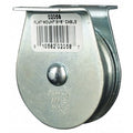 Pulley Block, Wire Rope, 3/16 in Max Cable Size, 600 lb Max Load, Zinc Plated