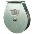 Pulley Block, Wire Rope, 1/4 in Max Cable Size, 800 lb Max Load, Zinc Plated