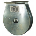 Pulley Block, Wire Rope, 5/16 in Max Cable Size, 1, 550 lb Max Load, Zinc Plated