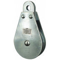 Pulley Block, Wire Rope, 5/16 in Max Cable Size, 1, 550 lb Max Load, Zinc Plated
