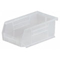 Hang & Stack Storage Bin, Plastic, 4-1/8 in W x 3 in H x 7-3/8 in L, Clear