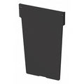 Plastic Divider, Black, 4 1/8 in L, 4 7/8 in H, 12 PK