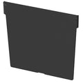 Plastic Divider, Black, 6 5/8 in L, 4 7/8 in H, 12 PK