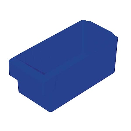 Drawer Storage Bin, Plastic, Blue, 4 5/8 in H, 5 5/8 in W, 11 5/8 in L