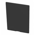 Plastic Divider, Black, 3 3/4 in L, 4 3/8 in H, 6 PK